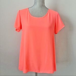 Charming Charlie Neon Pink Blouse